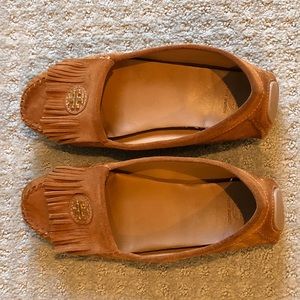 Tory Burch driving moccasins